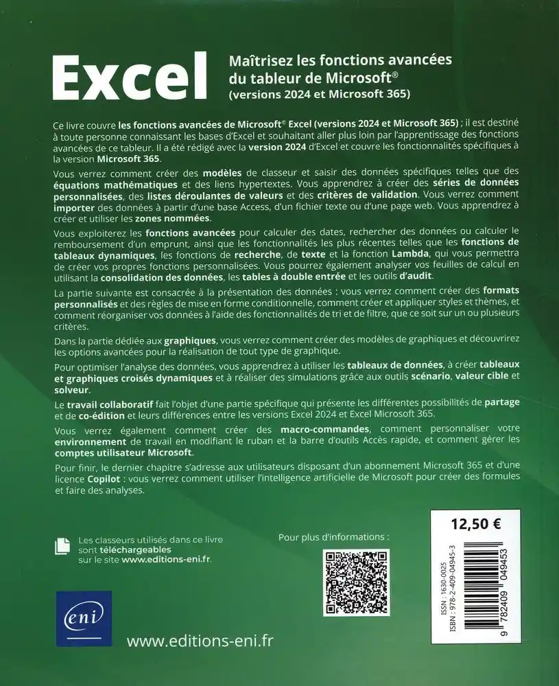 Excel (versions 2024 et Microsoft 365)