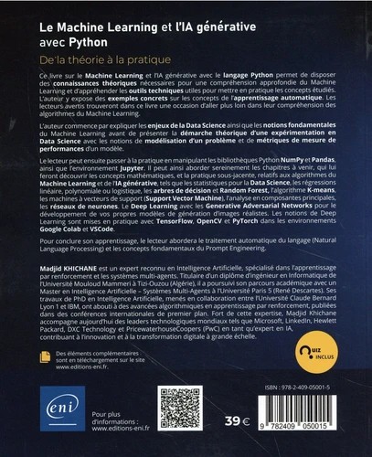 Le Machine Learning et l'IA générative avec Python