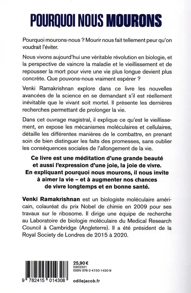 Pourquoi nous mourons