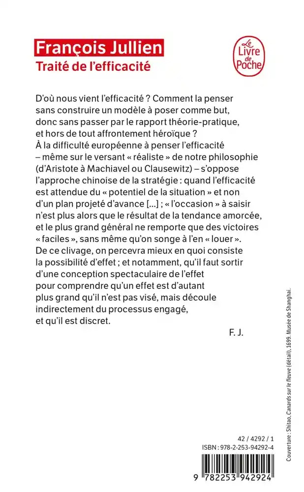 Traité de l'efficacité