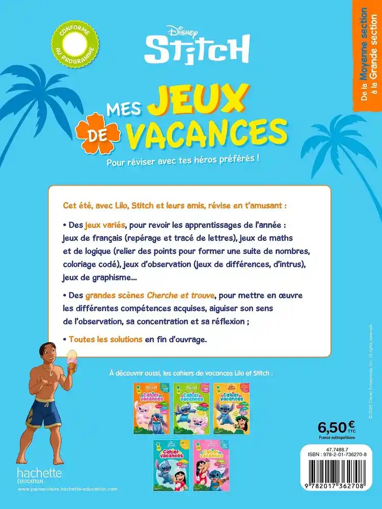 Mes jeux de vacances Stitch
