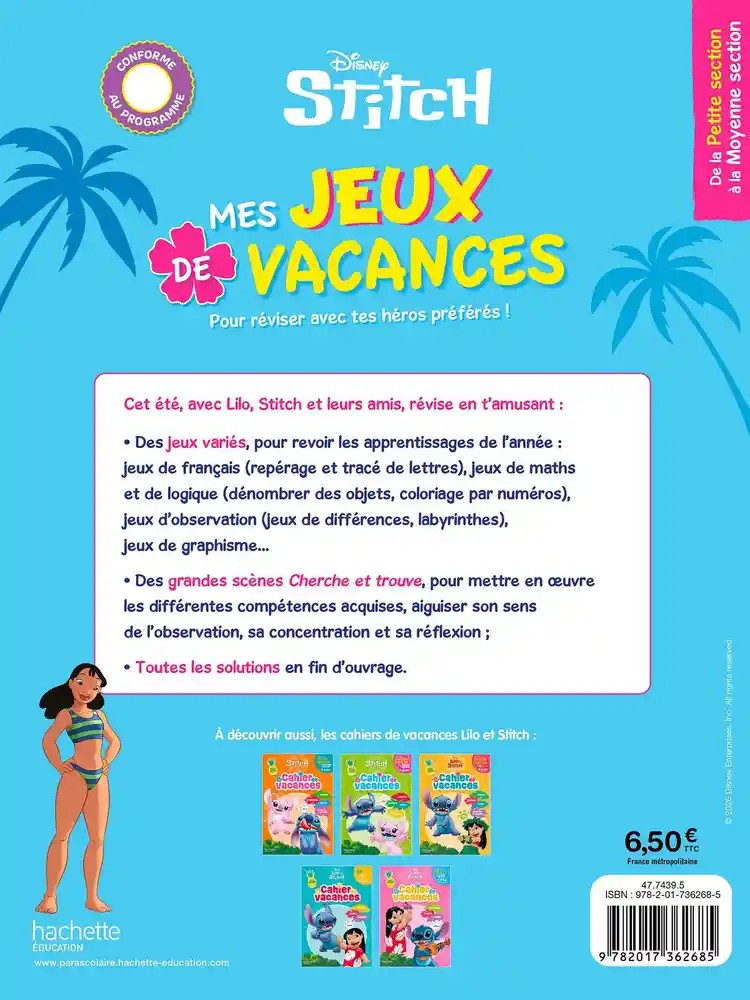 Mes jeux de vacances Stitch